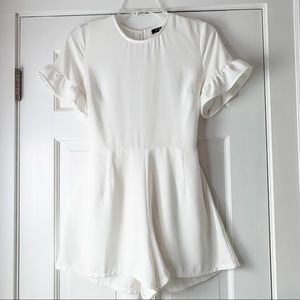 Eight Paris size S White Romper with Open Back